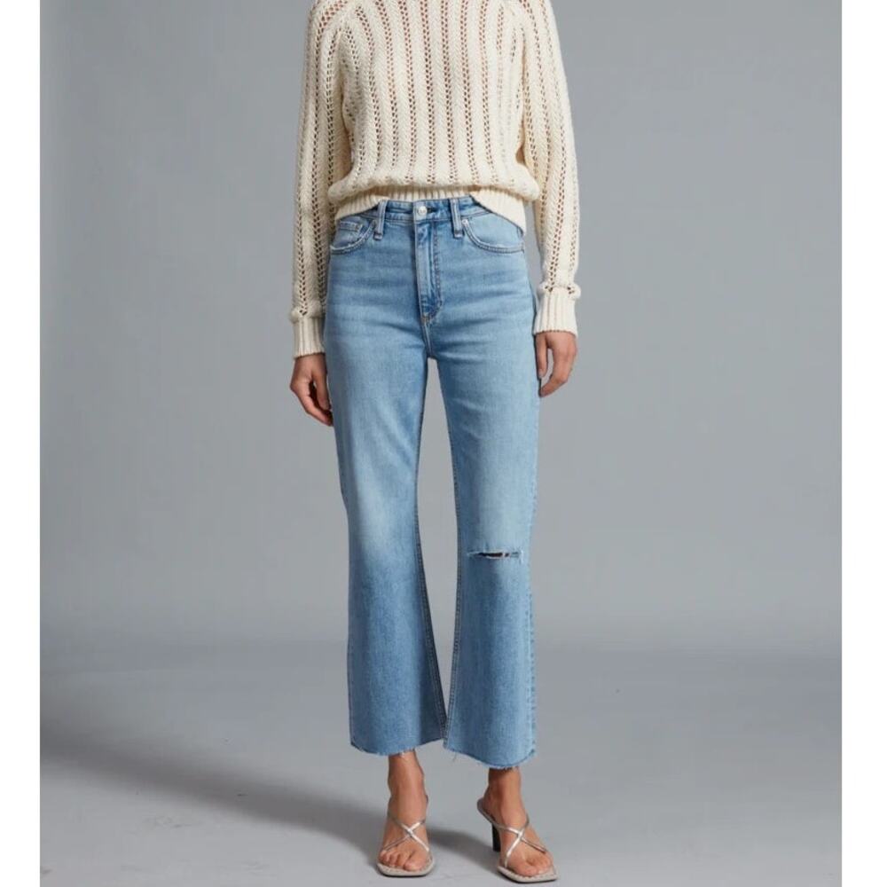 Rag & Bone Casey High Rise Ankle Flare in Lucy